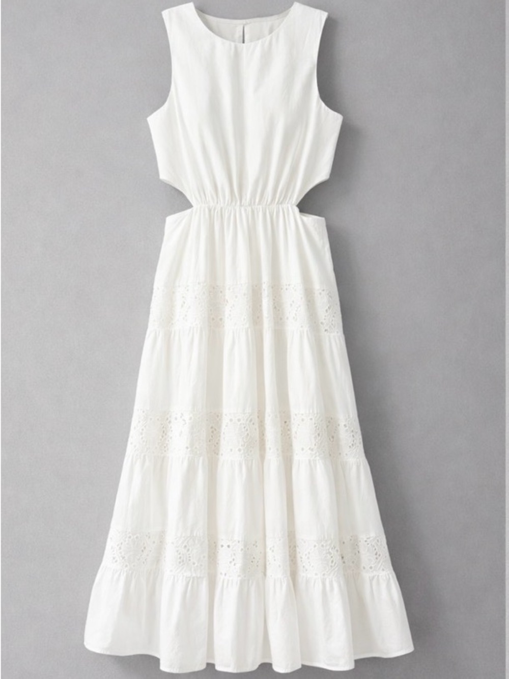 Banana Republic White Eyelet Midi Dress - Picture 4 of 4